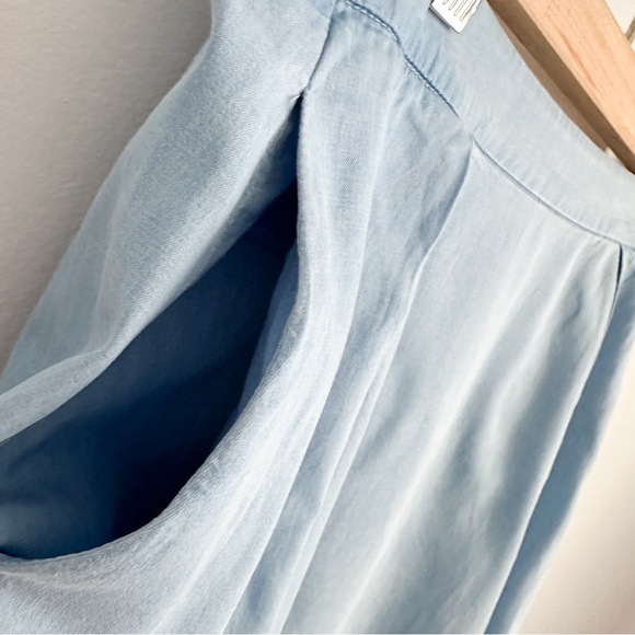 DKNY ultra soft denim chambray high low skirt - Picture 5 of 7
